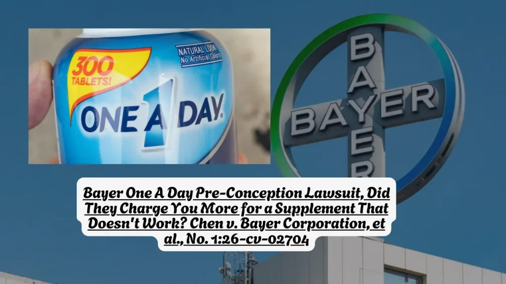 Bayer One A Day Pre-Conception Lawsuit, Did They Charge You More for a Supplement That Doesn't Work? Chen v. Bayer Corporation, et al., No. 1:26-cv-02704