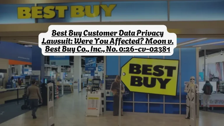 Best Buy Customer Data Privacy Lawsuit Were You Affected Moon v. Best Buy Co., Inc., No. 0 26-cv-02381