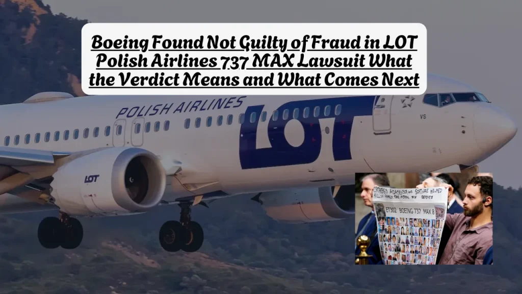 Boeing Found Not Guilty of Fraud in LOT Polish Airlines 737 MAX Lawsuit What the Verdict Means and What Comes Next