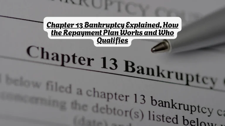 What Does Chapter 13 Bankruptcy Mean? How the Repayment Plan Works and Who Qualifies