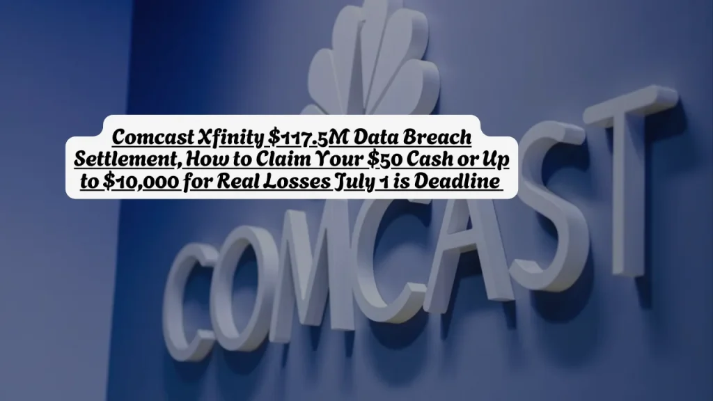 Comcast Xfinity $117.5M Data Breach Settlement, How to Claim Your $50 Cash or Up to $10,000 for Real Losses July 1 is Deadline 