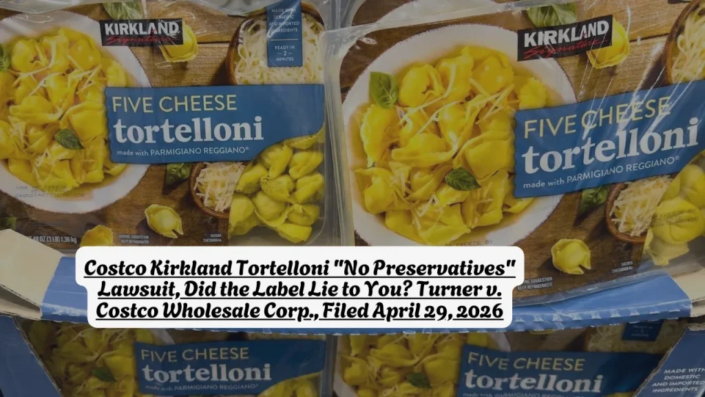 Costco Kirkland Tortelloni "No Preservatives" Lawsuit, Did the Label Lie to You? Turner v. Costco Wholesale Corp., Filed April 29, 2026