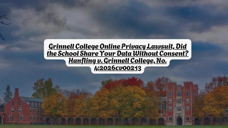 Grinnell College Online Privacy Lawsuit, Did the School Share Your Data Without Consent Hanfling v. Grinnell College, No. 4 2026cv00213