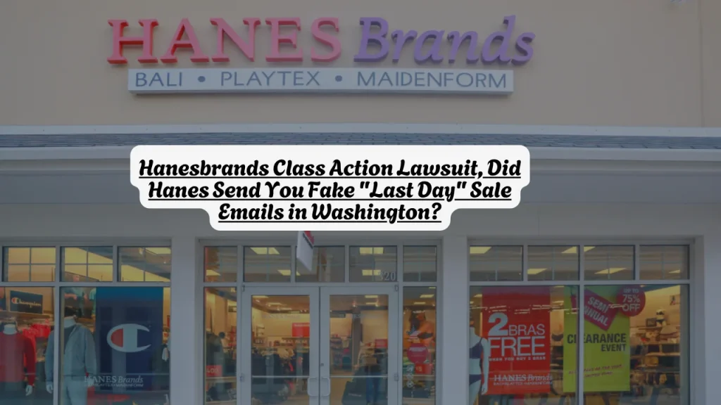 Hanesbrands Class Action Lawsuit, Did Hanes Send You Fake "Last Day" Sale Emails in Washington?