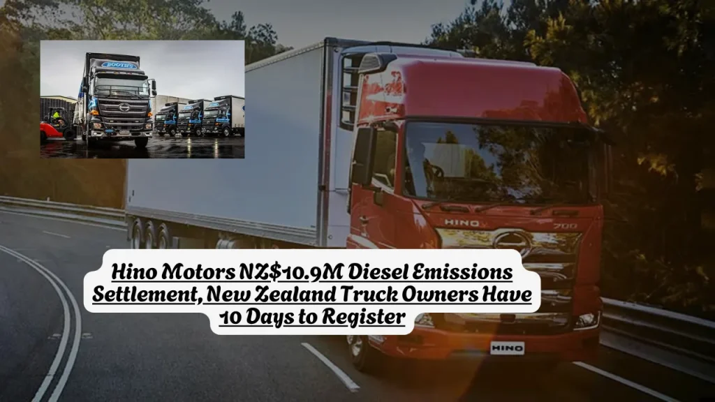 Hino Motors NZ$10.9M Diesel Emissions Settlement, New Zealand Truck Owners Have 10 Days to Register