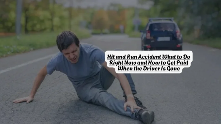 Hit and Run Accident What to Do Right Now and How to Get Paid When the Driver Is Gone
