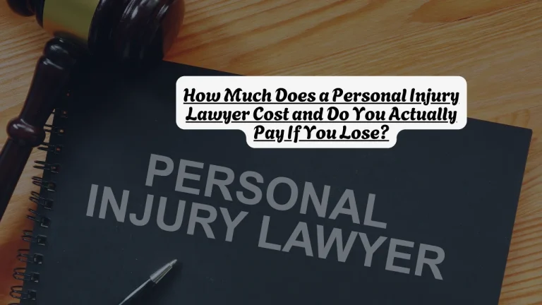 How Much Does a Personal Injury Lawyer Cost and Do You Actually Pay If You Lose?