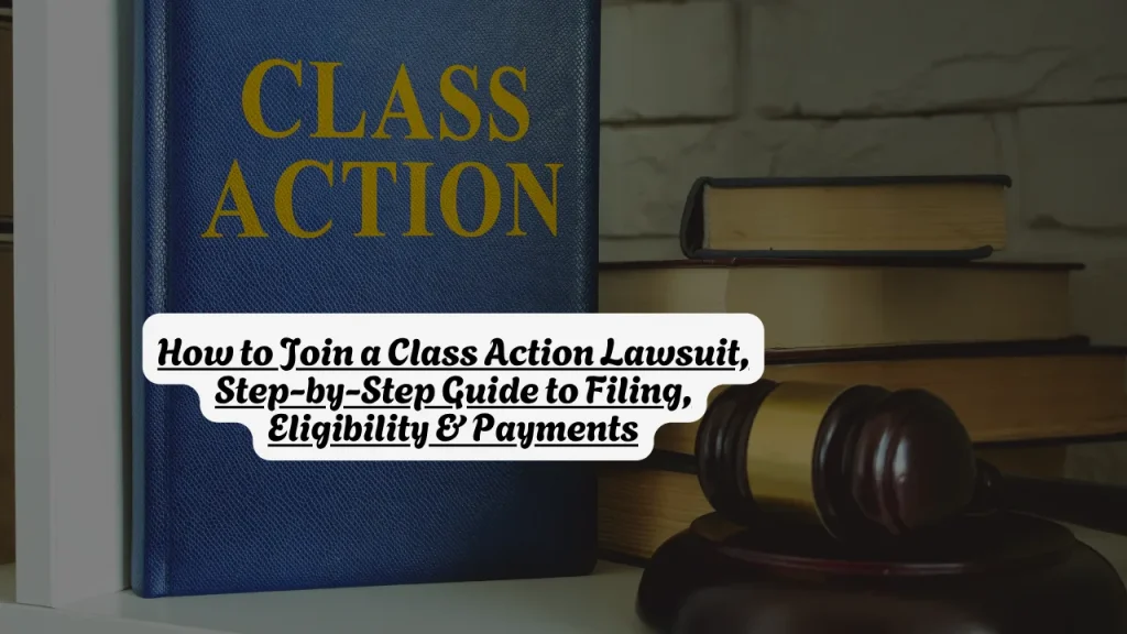 How to Join a Class Action Lawsuit, Step-by-Step Guide to Filing, Eligibility & Payments
