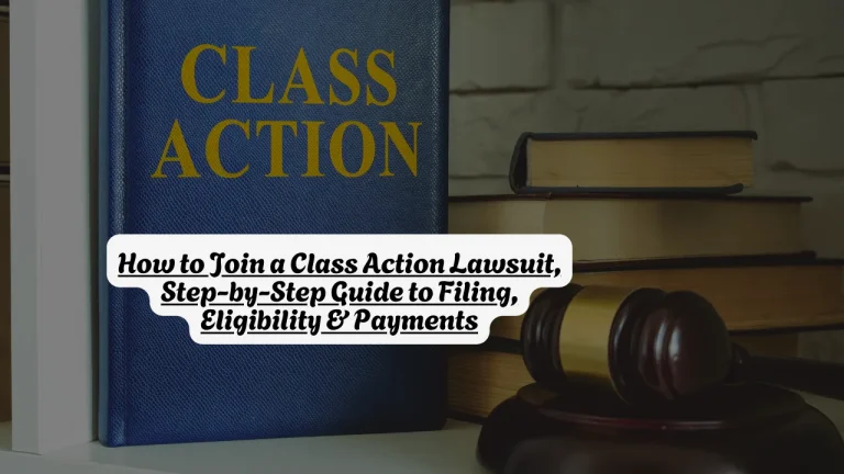 How to Join a Class Action Lawsuit, Step-by-Step Guide to Filing, Eligibility & Payments