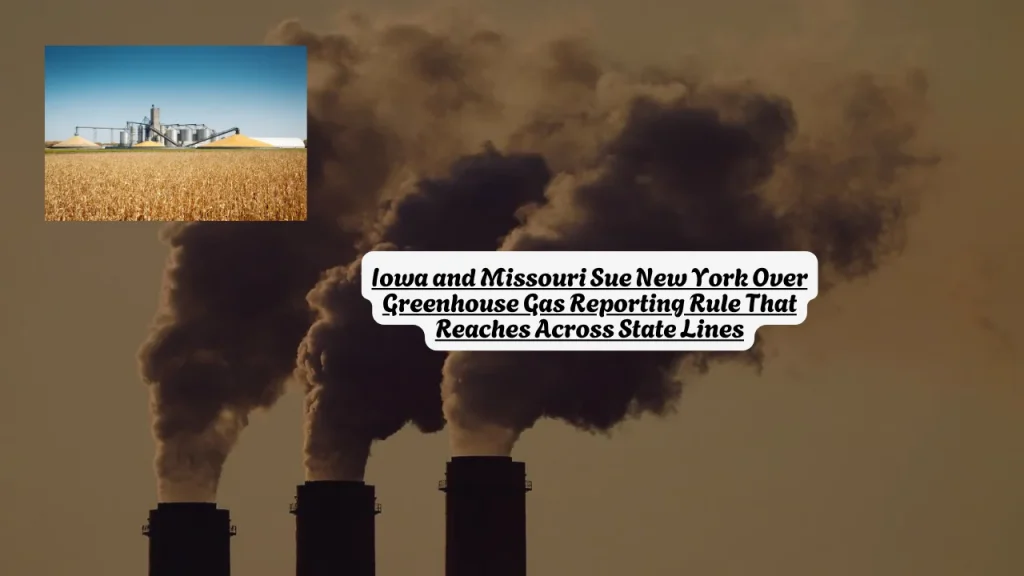 Iowa and Missouri Sue New York Over Greenhouse Gas Reporting Rule That Reaches Across State Lines 1 Iowa and Missouri Sue New York Over Greenhouse Gas Reporting Rule That Reaches Across State Lines