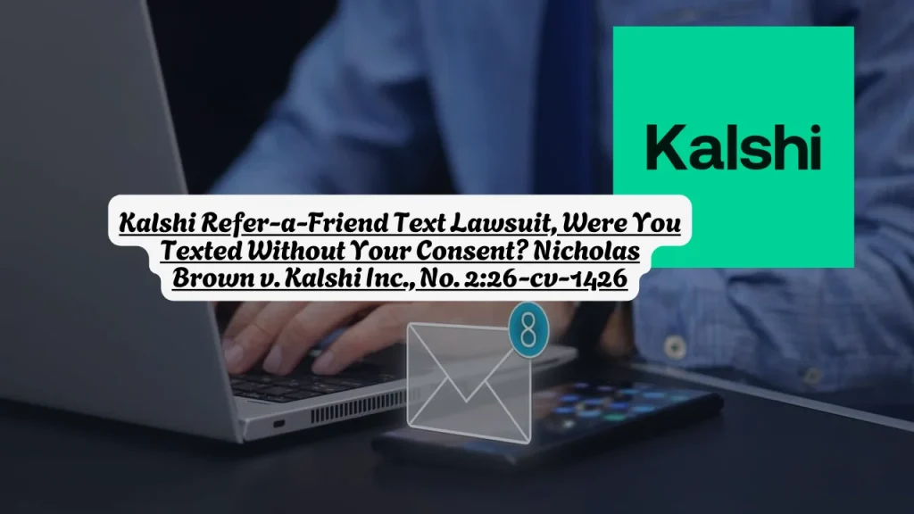 Kalshi Refer-a-Friend Text Lawsuit, Were You Texted Without Your Consent? Nicholas Brown v. Kalshi Inc., No. 2:26-cv-1426