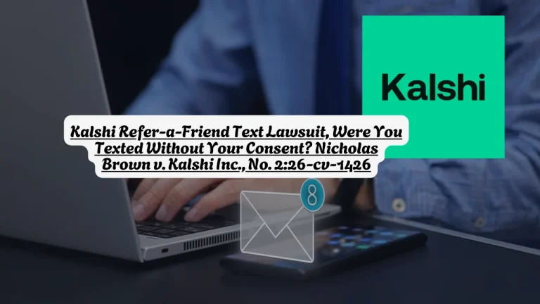 Kalshi Refer-a-Friend Text Lawsuit, Were You Texted Without Your Consent? Nicholas Brown v. Kalshi Inc., No. 2:26-cv-1426