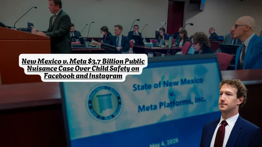 New Mexico v. Meta $3.7 Billion Public Nuisance Case Over Child Safety on Facebook and Instagram
