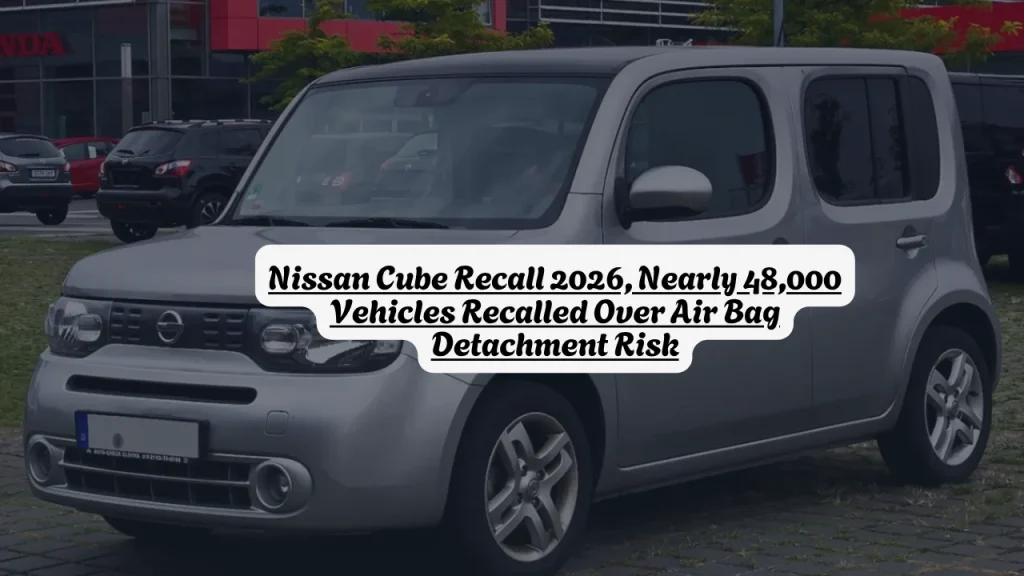Nissan Cube Recall 2026, Nearly 48,000 Vehicles Recalled Over Air Bag Detachment Risk