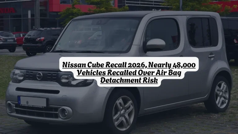Nissan Cube Recall 2026, Nearly 48,000 Vehicles Recalled Over Air Bag Detachment Risk