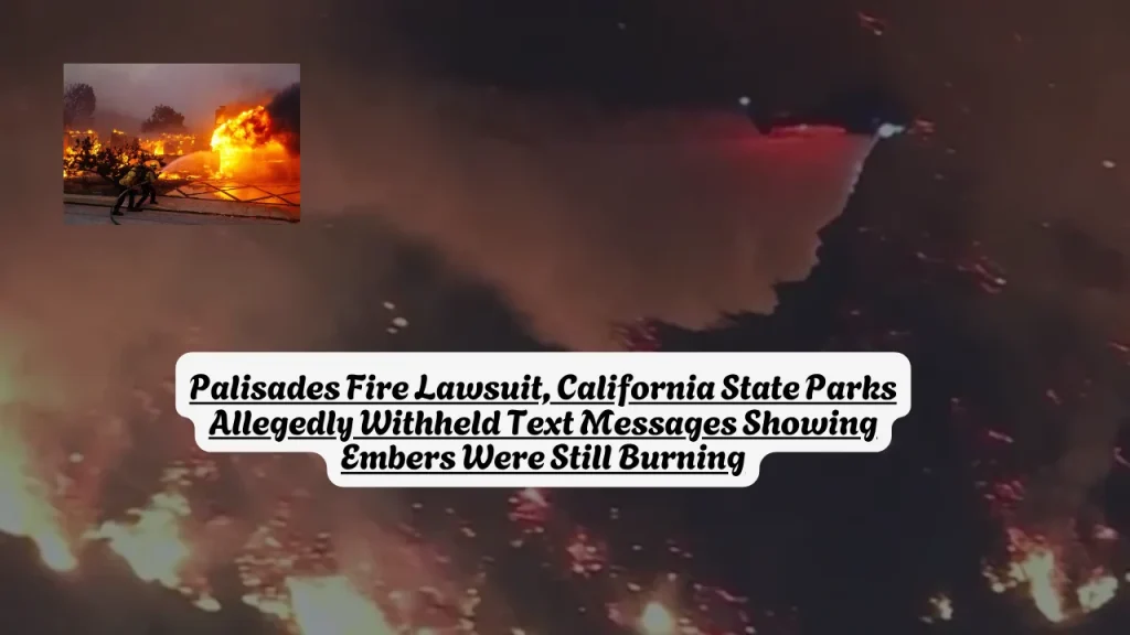 Palisades Fire Lawsuit, California State Parks Allegedly Withheld Text Messages Showing Embers Were Still Burning