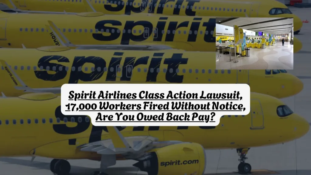 Spirit Airlines Class Action Lawsuit, 17,000 Workers Fired Without Notice, Are You Owed Back Pay