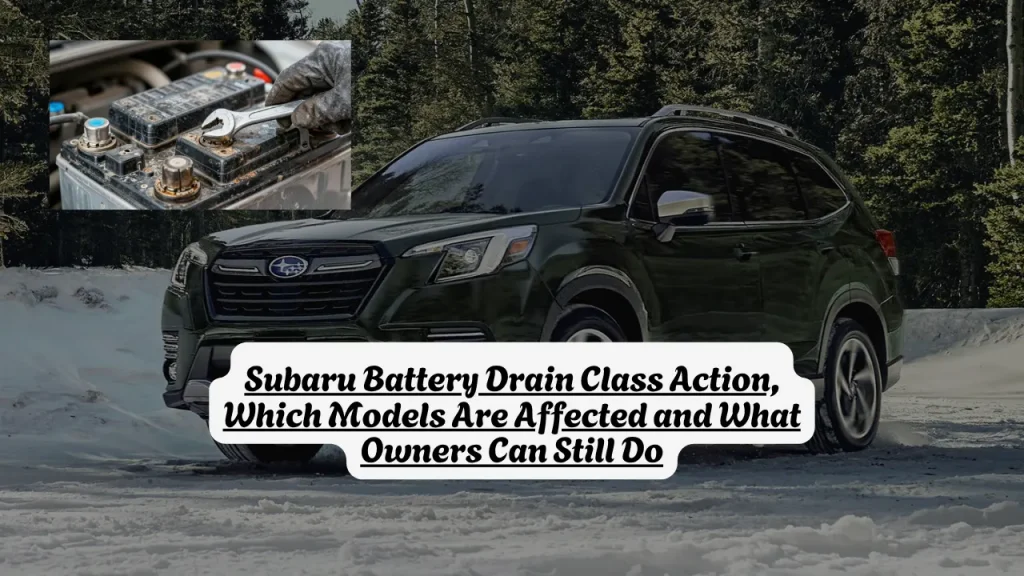 Subaru Battery Drain Class Action, Which Models Are Affected and What Owners Can Still Do