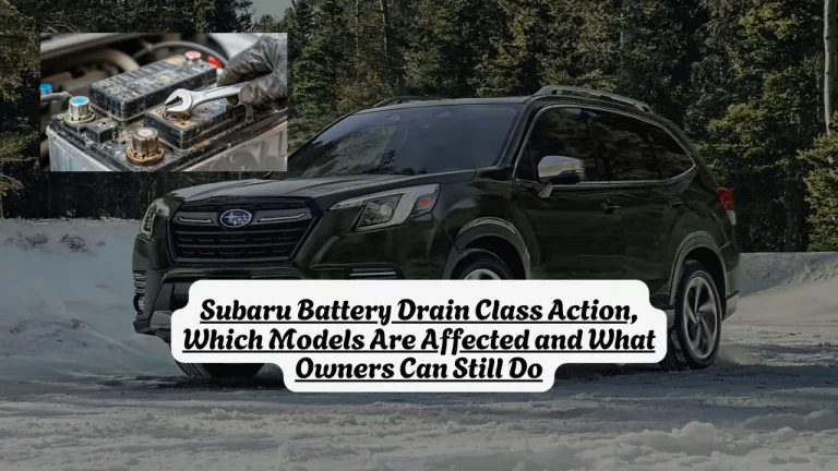 Subaru Battery Drain Class Action, Which Models Are Affected and What Owners Can Still Do