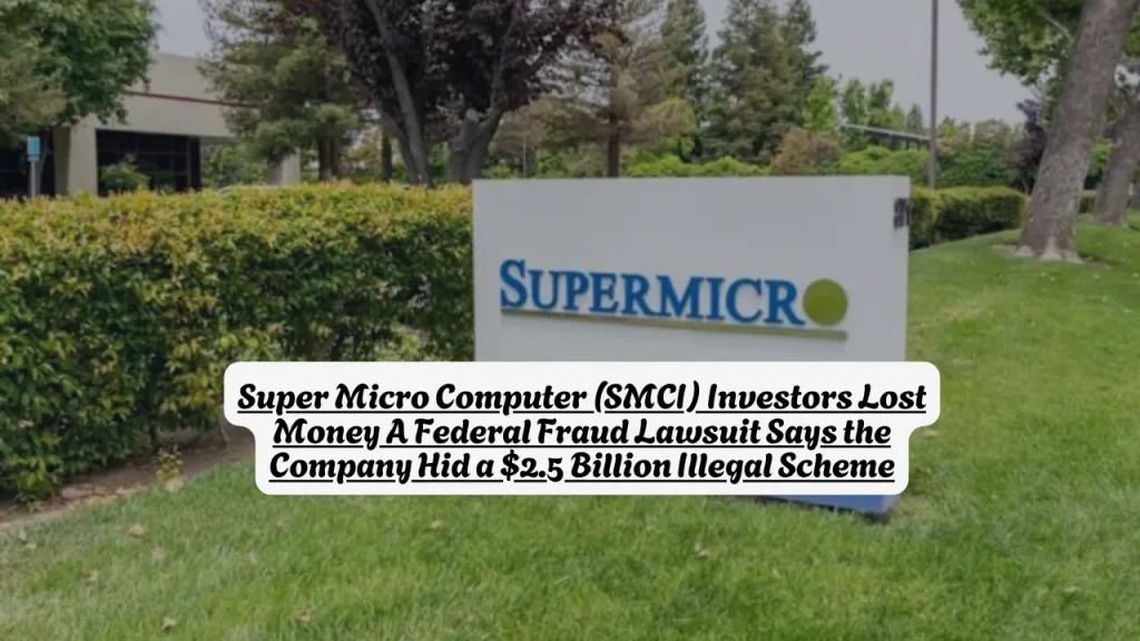 Super Micro Computer (SMCI) Investors Lost Money A Federal Fraud Lawsuit Says the Company Hid a $2.5 Billion Illegal Scheme