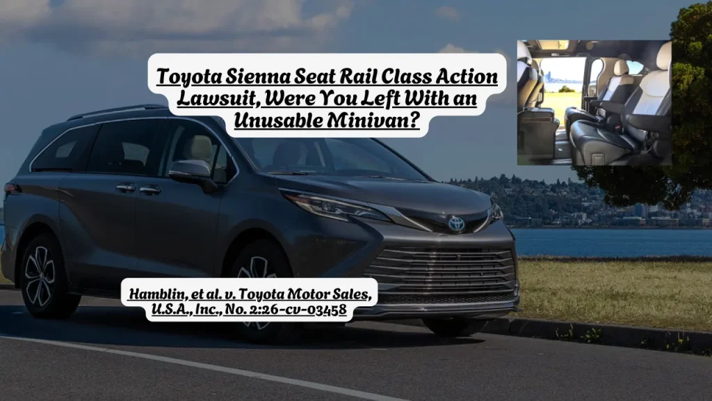 Toyota Sienna Seat Rail Class Action Lawsuit, Were You Left With an Unusable Minivan?