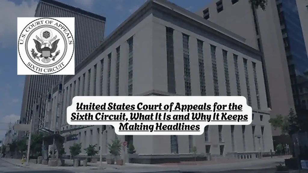 United States Court of Appeals for the Sixth Circuit, What It Is and Why It Keeps Making Headlines