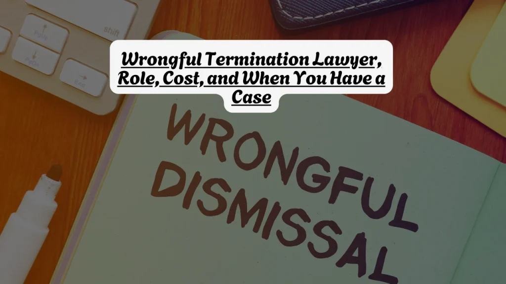 Wrongful Termination Lawyer, Role, Cost, and When You Have a Case