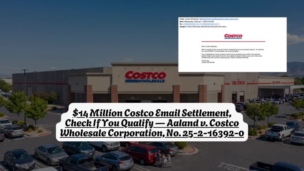 $14 Million Costco Email Settlement, Check If You Qualify — Aaland v. Costco Wholesale Corporation, No. 25-2-16392-0
