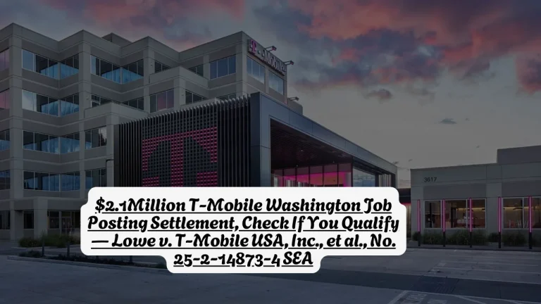 $2.1 Million T-Mobile Washington Job Posting Settlement, Check If You Qualify — Lowe v. T-Mobile USA, Inc., et al., No. 25-2-14873-4 SEA