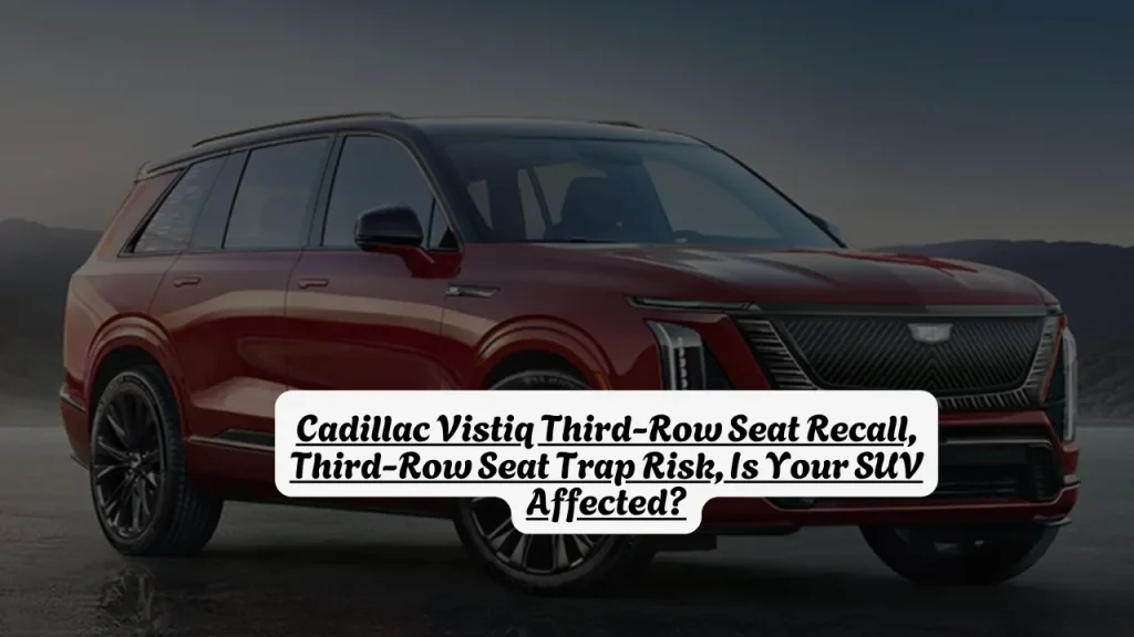 Cadillac Vistiq Third-Row Seat Recall, Third-Row Seat Trap Risk, Is Your SUV Affected?