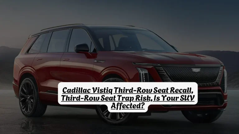 Cadillac Vistiq Third-Row Seat Recall, Third-Row Seat Trap Risk, Is Your SUV Affected?