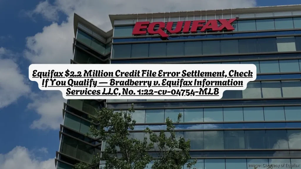 Equifax $2.2 Million Credit File Error Settlement, Check If You Qualify — Bradberry v. Equifax Information Services LLC, No. 1:22-cv-04754-MLB