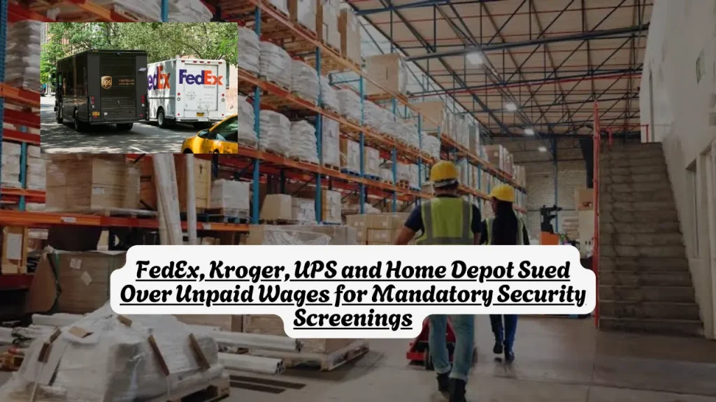 FedEx, Kroger, UPS and Home Depot Sued Over Unpaid Wages for Mandatory Security Screenings