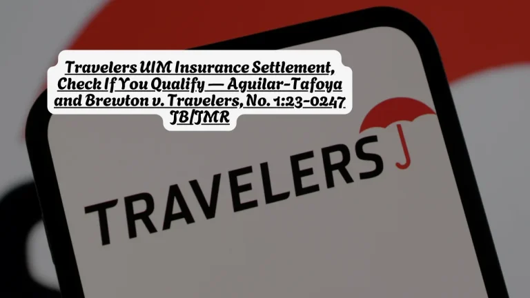 Travelers UIM Insurance Settlement, Check If You Qualify — Aguilar-Tafoya and Brewton v. Travelers, No. 1:23-0247 JB/JMR
