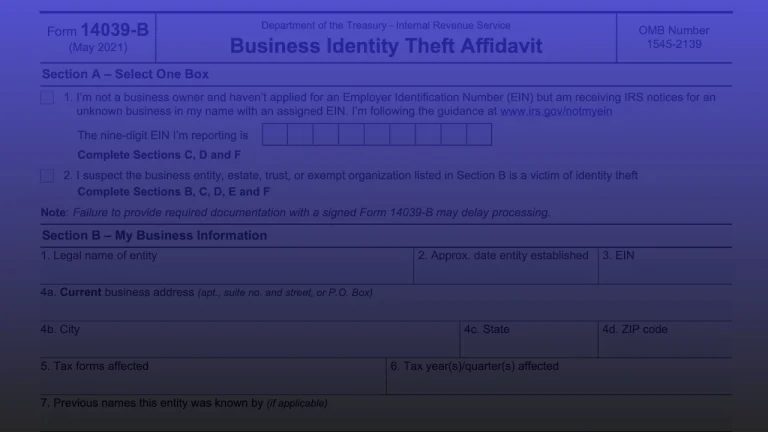 IRS Form 14039 Identity Theft Affidavit (2026), Who Should File, How to Complete It and Where to Send It
