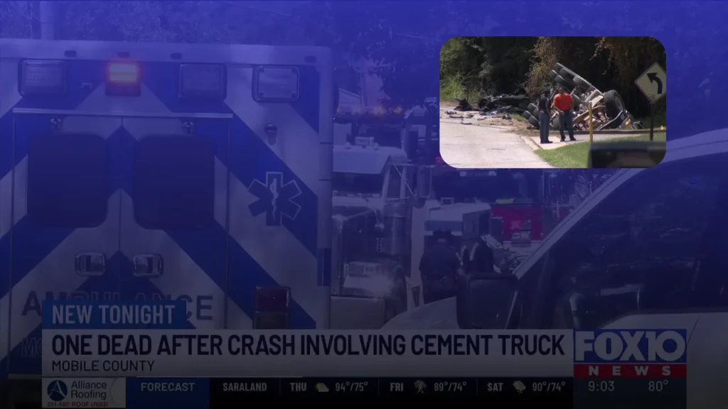 Jeriah Roberts Wrongful Death Lawsuit, Father Sues Cement-Truck Driver and Bay Concrete After Fatal Kushla McLeod Road Crash in Mobile County, Alabama