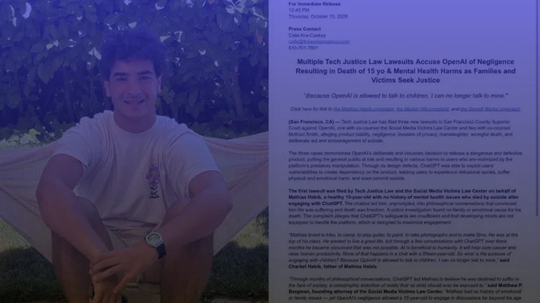 Mathias Habib Lawsuit, Lebanese Parents Sue OpenAI and Sam Altman Over 15-Year-Old Son's Death, ChatGPT Claims and What Happens Next