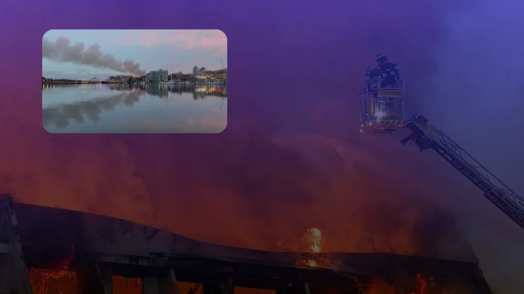 Victoria Fire, Former Traveller's Inn at 760 Queens Avenue Engulfed in Flames as B.C. Laws Come Into Focus